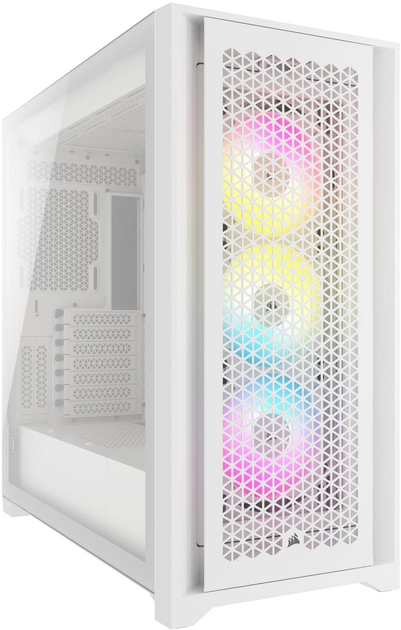 Obudowa Corsair iCUE 5000D RGB AirFlow Tempered Glass White (CC-9011243-WW) - obraz 1