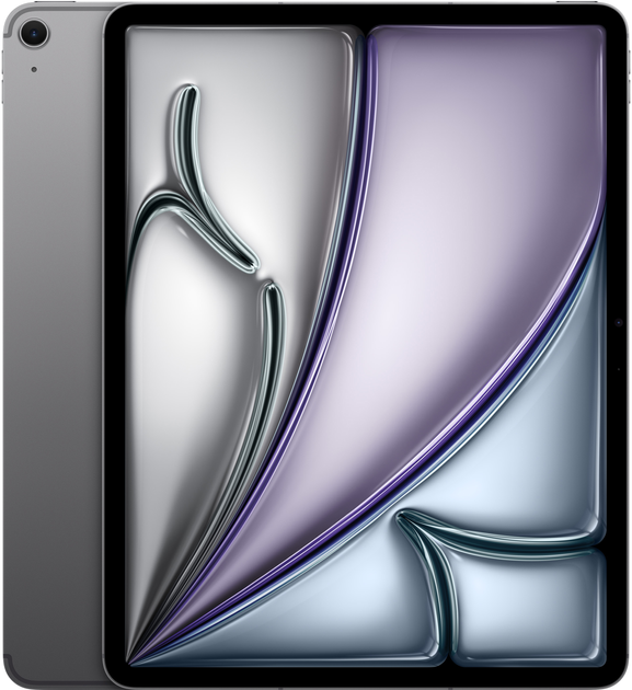 Tablet Apple iPad Air 13" M2 2024 Wi-Fi + Cellular 256GB Space Gray (MV6V3NF/A) - obraz 1