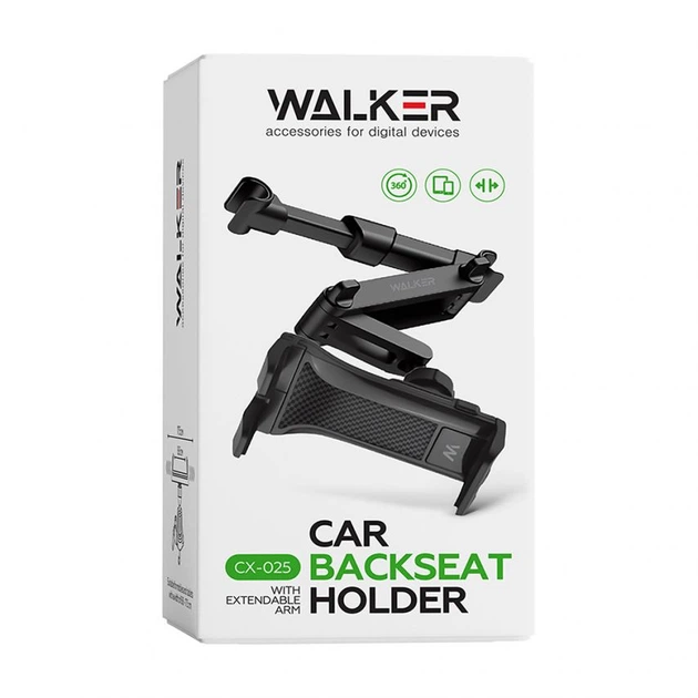 Автотримач WALKER CX-025 black - Фото 2 Автотримач WALKER CX-025 black - изображение 2