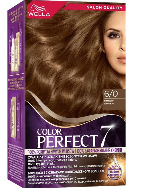Крем-фарба для волосся WELLA Color Perfect 6/0 Темно-русий ...