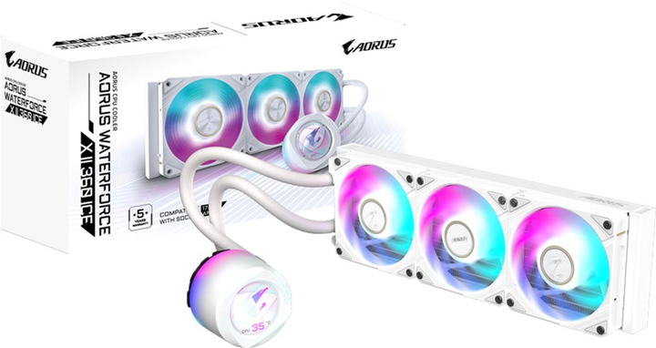 Система рідинного охолодження Gigabyte Aorus Waterforce X II 360 ICE - зображення 5