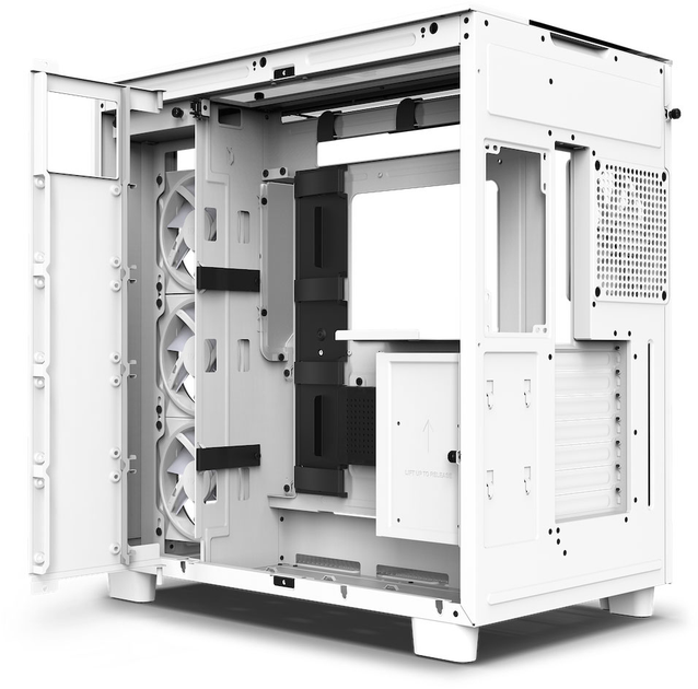 Obudowa NZXT H Series H9 Elite Edition Chassis All White (CM-H91EW-01) - obraz 6