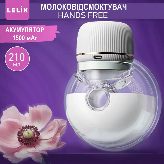 Молокоотсос электронный аккумуляторный двухфазный с функцией массажа и стимуляцией лактации 11x15x9 см (477380-Prob) Белый - изображение 8
