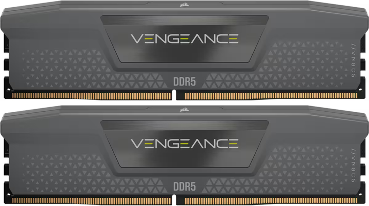 Оперативна пам'ять Corsair DDR5-5200 65536MB PC5-41600 (Kit of 2x32768) Vengeance Cool Grey (CMK64GX5M2B5200Z40) - зображення 1
