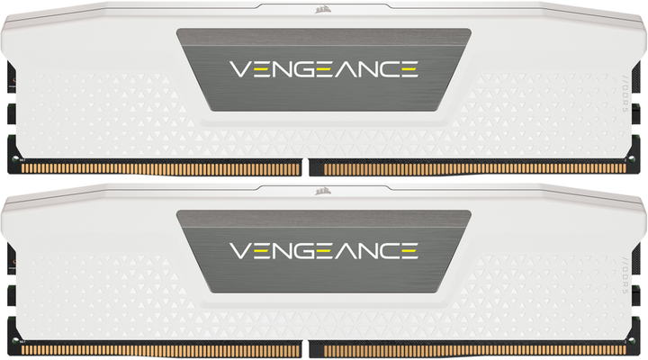 Оперативна пам'ять Corsair DDR5-5200 65536MB PC5-41600 (Kit of 2x32768) Vengeance White (CMK64GX5M2B5200C40W) - зображення 1
