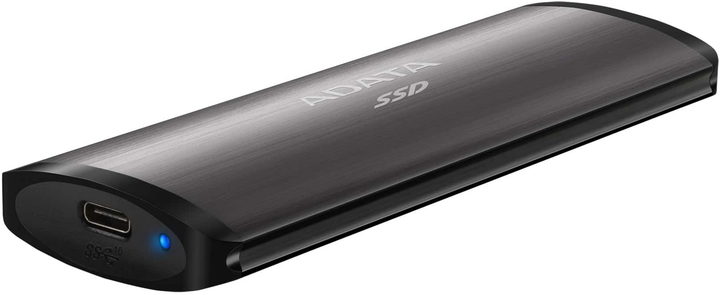 SSD диск ADATA SE760 1TB USB 3.2 Type-C 3D NAND TLC Titanium Gray (ASE760-1TU32G2-CTI) External - зображення 3