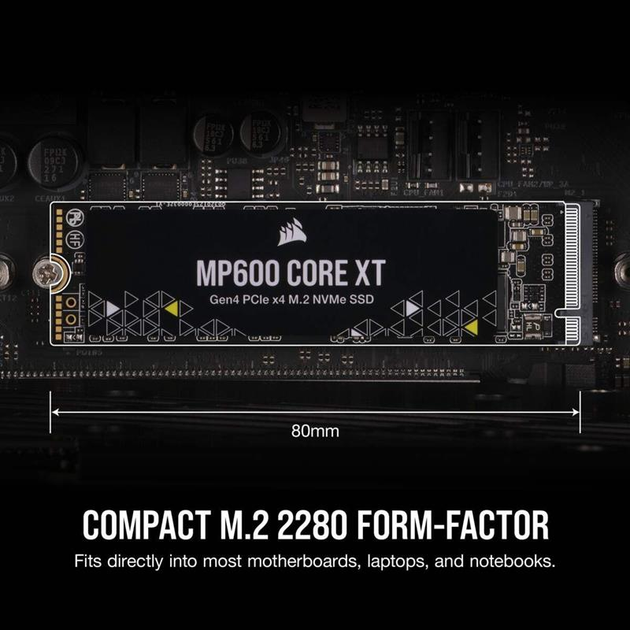 Dysk SSD Corsair MP600 Core XT 2TB NVMe M.2 2280 PCIe 4.0 x4 3D NAND QLC (CSSD-F2000GBMP600CXT) - obraz 3