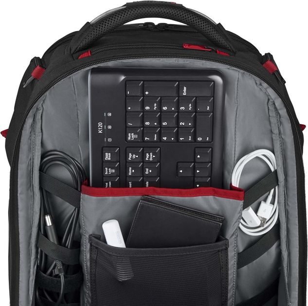 Plecak na laptopa Wenger Tech PlayerOne Gaming 17" Czarny (7613329114568) - obraz 13