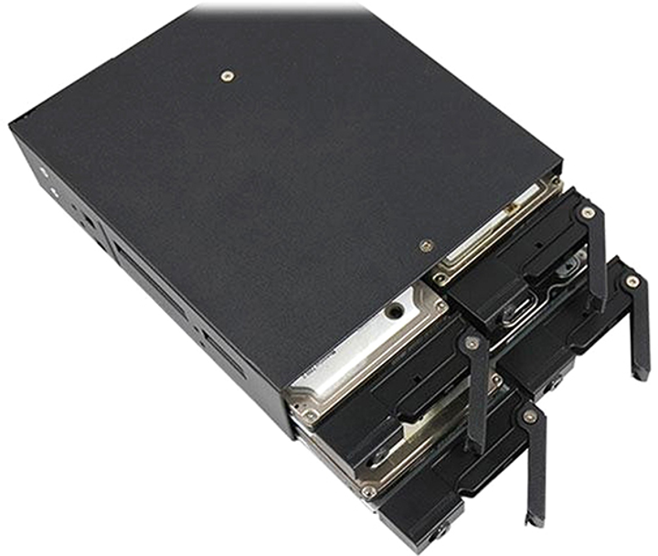 Backplane Chieftec 1x5.25" - 4x2.5" HDDs Hot-Swap Metal (CMR-425) - obraz 3