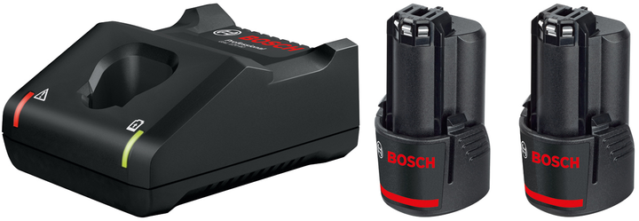 Набір Зарядний пристрій Bosch GAL 12V-40 + 2 Акумулятор для інструментів GBA 12V 2.0Ah (1600A019R8) - зображення 1