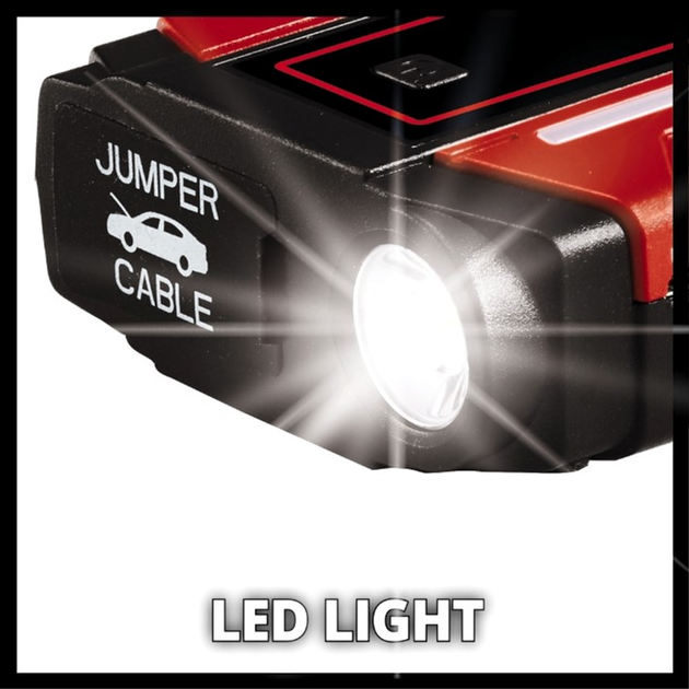 Пуско-зарядний пристрій Einhell CE-JS 8/1, з функцією PowerBank 8000 мАг (4006825626339) - зображення 5
