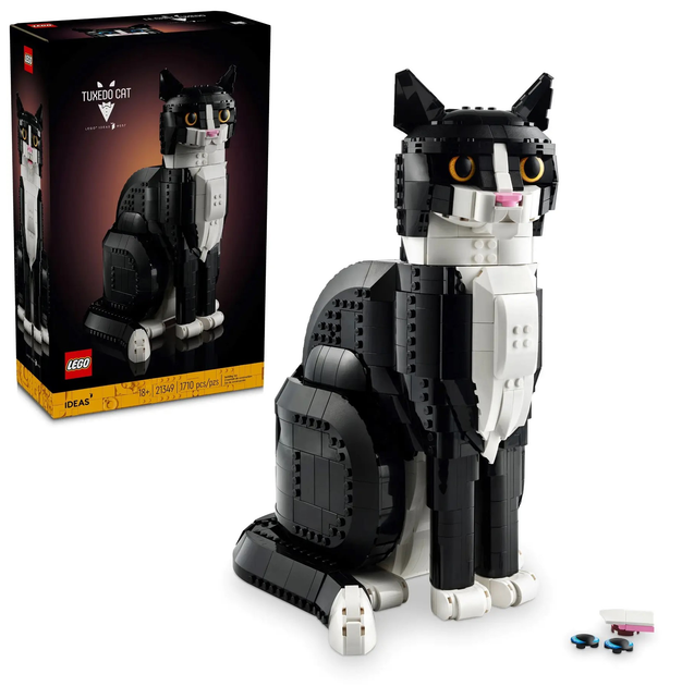 Zestaw klocków LEGO Ideas Czarno-biały kot 1710 elementów (21349) - obraz 6