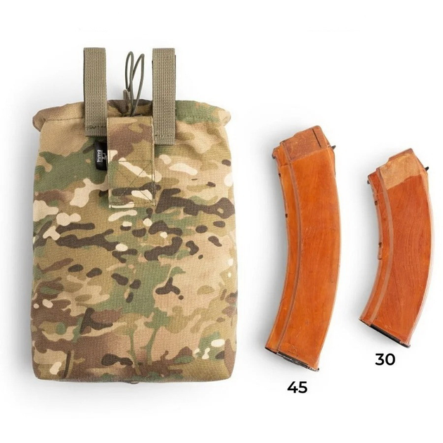 Тактическая сумка сброса магазинов БШЦ (крепеж-липучка) Мультикам (9120) - изображение 2