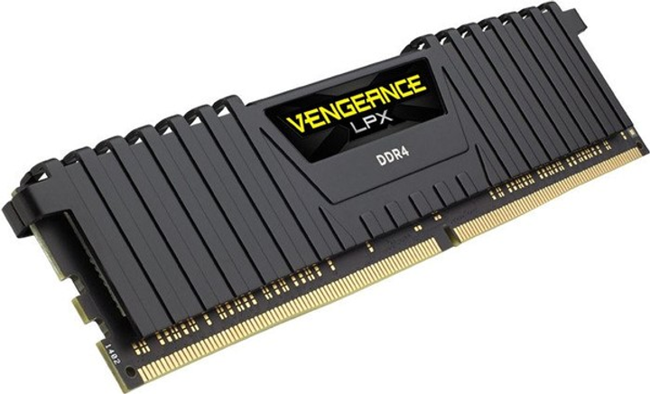 Pamięć RAM Corsair DDR4-2666 16384 MB PC4-21300 Vengeance LPX (CMK16GX4M1A2666C16) Czarna - obraz 1