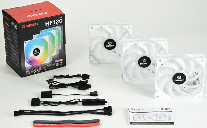 Набор вентиляторов Enermax PC FAN model HF120 ARGB 3x 120 мм White (UCHF12PARGB-W-BP3) - изображение 7