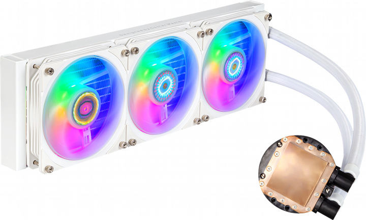 Система рідинного охолодження Cooler Master MasterLiquid PL360 Flux White Edition (MLY-D36M-A23PZ-RW) - зображення 3