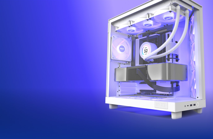 Корпус NZXT H6 Flow RGB All White (CC-H61FW-R1) - зображення 7
