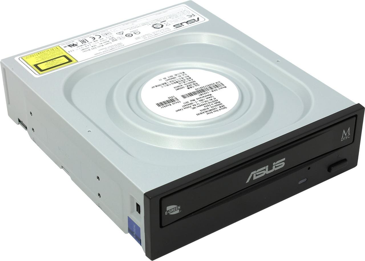 Оптичний привід DVD+/-RW Asus DRW-24D5MT/BLK/B/AS (90DD01Y0-B10010) Black - изображение 3
