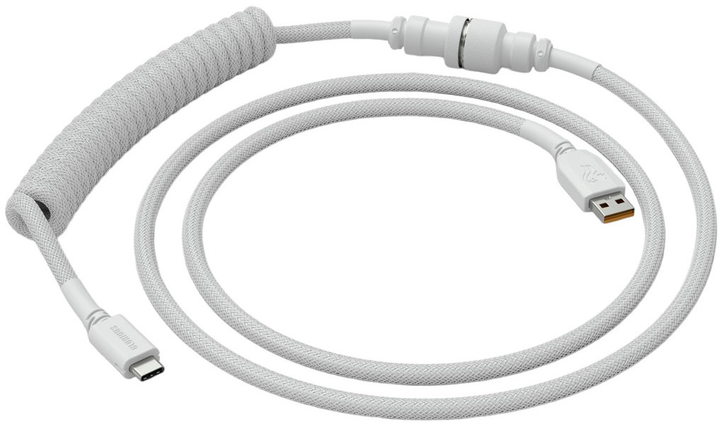 Kabel do klawiatury Glorious Coiled Cable 1.37 m Ghost White (GLO-CBL-COIL-WHITE) - obraz 2