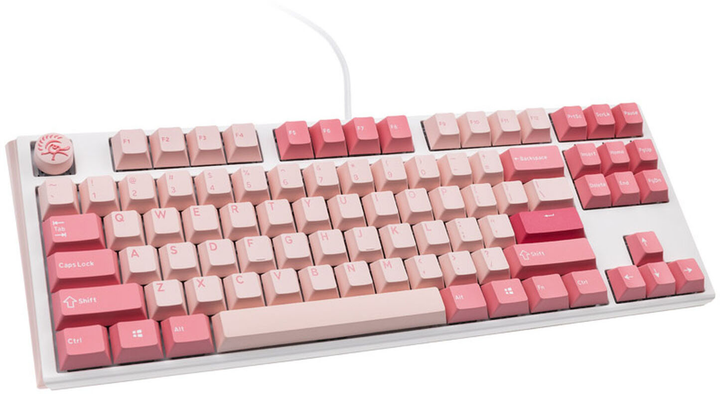 Клавіатура дротова Ducky One 3 Gossamer TKL Cherry MX Black Clear Top Pink (100043078) - зображення 2