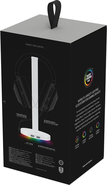Stojak na słuchawki Razer Base Station V2 Chroma Mercury (RC21-01510300-R3M1) - obraz 6