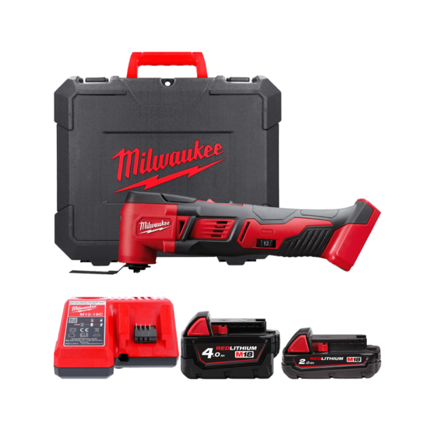 Инструмент многофункциональный аккумуляторный MILWAUKEE, M18 BMT-421C (зарядное устройство V12-18 C, 1 аккумулятор М18 В2 2Ач, 1 - Фото 1 Инструмент многофункциональный аккумуляторный MILWAUKEE, M18 BMT-421C (зарядное устройство V12-18 C, 1 аккумулятор М18 В2 2Ач, 1 - изображение 1