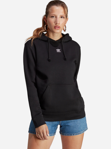 Худі оверсайз жіноче Adidas Adicolor Essentials Fleece Hoodie IA6420 S Чорне (4066752018225) - зображення 1