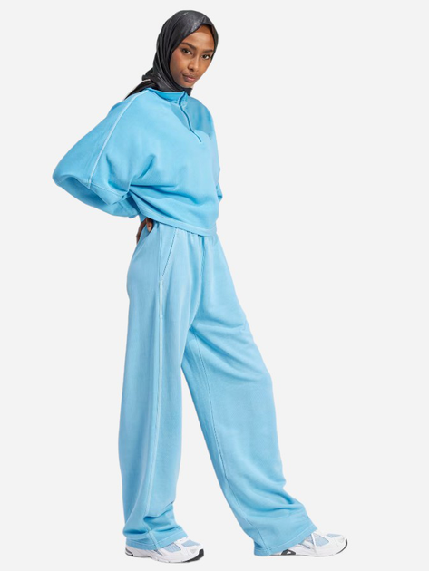 Spodnie dresowe damskie luźne adidas Originals Essentials+ IR6014 L Niebieskie (4066766034822) - obraz 3