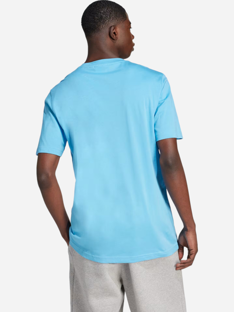 T-shirt męski bawełniany adidas Adicolor Trefoil IR7980 L Niebieski (4066759626942) - obraz 2
