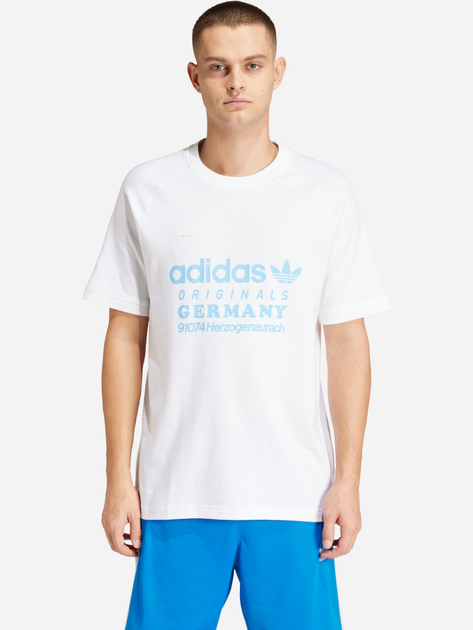 T-shirt męski bawełniany adidas Retro Graphic Originals IR9634 L Biały (4066757827822) - obraz 1