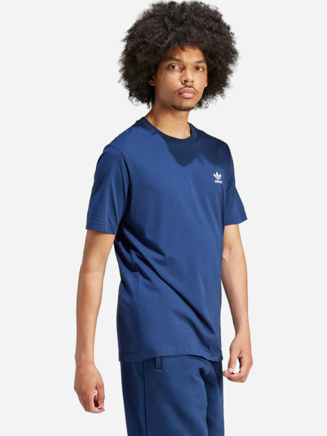Футболка бавовняна чоловіча adidas Trefoil Essentials IR9693 S Синя (4066757372407) - зображення 3