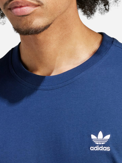 T-shirt męski bawełniany adidas Trefoil Essentials IR9693 2XL Granatowy (4066757372414) - obraz 4