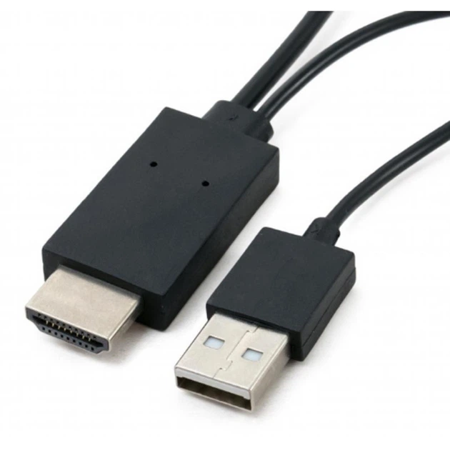Перехідник MHL, microUSB (5pin) M, USB M-HDMI AM (1.8m) Extradigital (KBV1683) - изображение 2