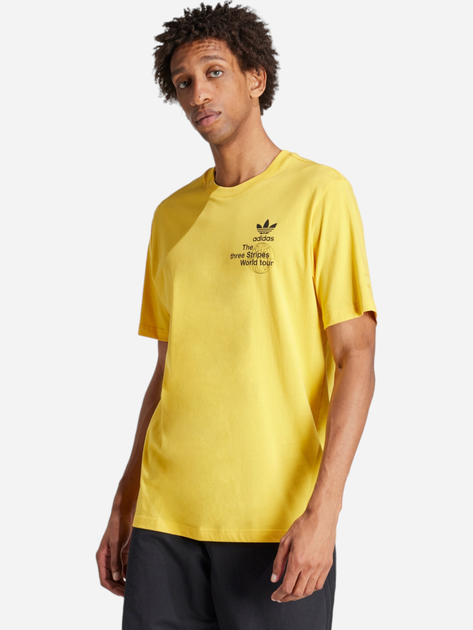T-shirt męski bawełniany adidas BT Originals IS0183 S Żółty (4067887817127) - obraz 1