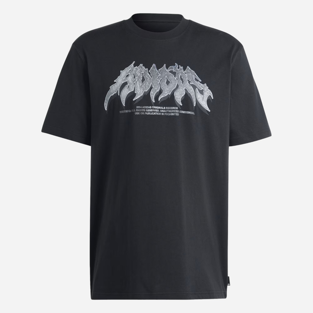 Футболка бавовняна чоловіча adidas Flames Concert IS0204 S Чорна (4066757405563) - зображення 6