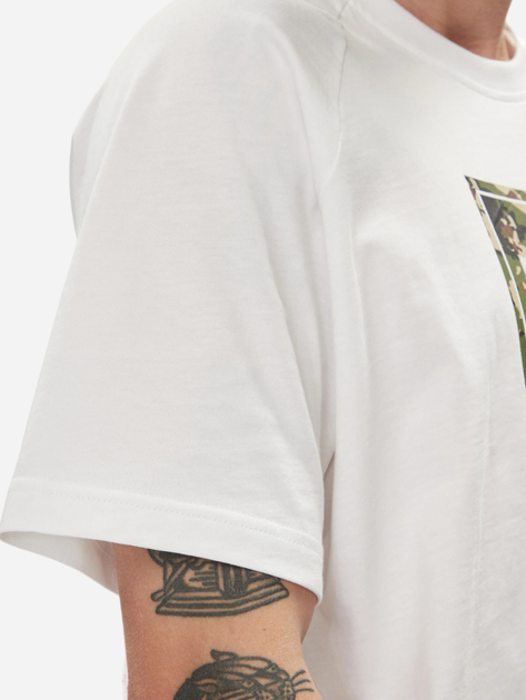 Футболка бавовняна чоловіча adidas Camo Tongue IS0246 XL Біла (4066757786754) - зображення 5