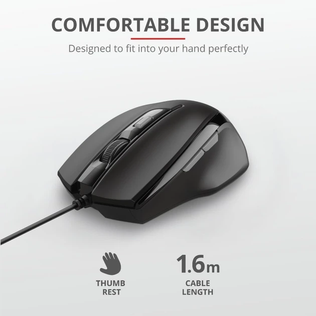 Мышь Trust Voca USB Black (23650_TRUST) - зображення 7