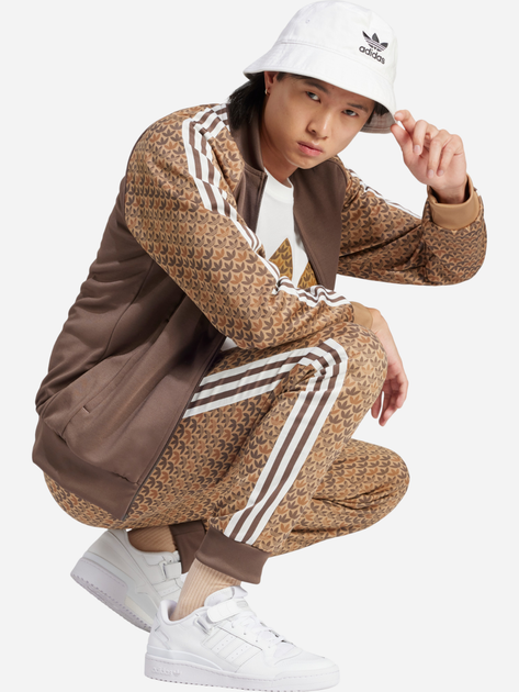 Bluza męska rozpinana streetwear adidas SSTR Classic Mono Originals IS0255 XL Jasnobrązowa (4066759568488) - obraz 4
