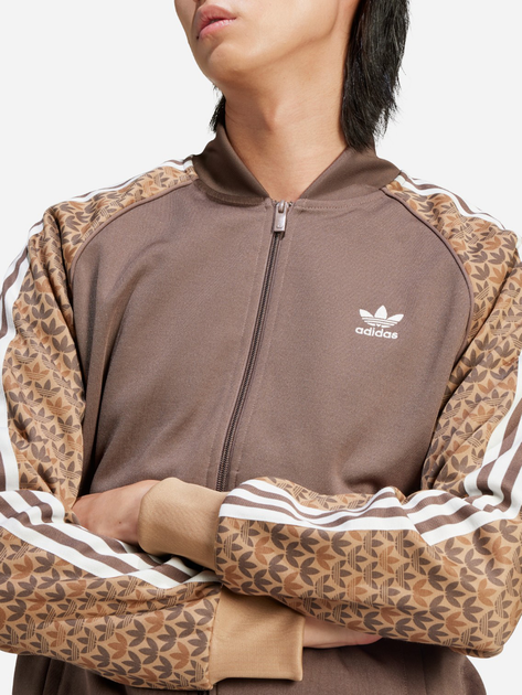 Bluza męska rozpinana streetwear adidas SSTR Classic Mono Originals IS0255 S Jasnobrązowa (4066759568433) - obraz 5