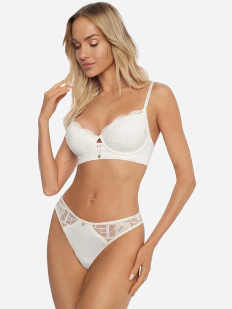 Biustonosz damski Push-up z koronką Esotiq 41331-00X 75B Biały (5903972253786) - obraz 5