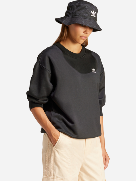 Світшот жіночий adidas Trefoil Loose IU2410 S Чорний (4066757244421) - зображення 3