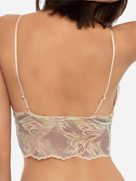 Biustonosz damski miękki z koronką Esotiq 41353-65X XL Zielony (5903972252253) - obraz 4