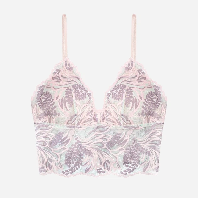 Biustonosz damski miękki z koronką Esotiq 41353-65X XL Zielony (5903972252253) - obraz 6