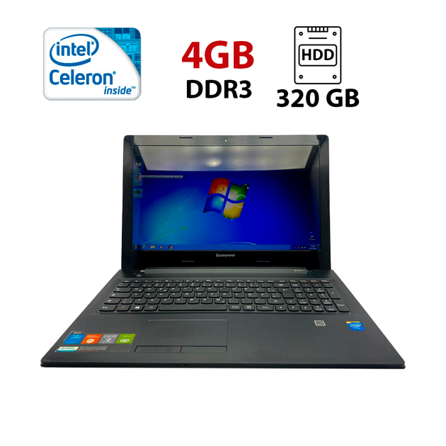 Ноутбук Lenovo G50-30 / 15.6" (1366x768) TN / Intel Celeron N2830 (2 ядра по 2.16 - 2.41 GHz) / 4 GB DDR3 / 320 GB HDD / Intel HD Graphics / WebCam б/у - Фото 1 Ноутбук Lenovo G50-30 / 15.6" (1366x768) TN / Intel Celeron N2830 (2 ядра по 2.16 - 2.41 GHz) / 4 GB DDR3 / 320 GB HDD / Intel HD Graphics / WebCam б/у - изображение 1