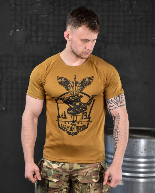 Тактическая потоотводящая футболка odin дшв coyot XXXL - изображение 1
