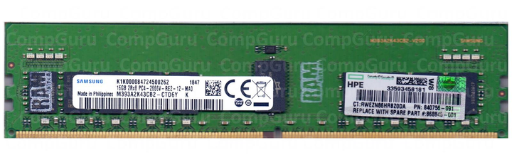 Серверная оперативная память Samsung DDR4 16GB 2666MHz RDIMM 2Rx8 PC4 ...