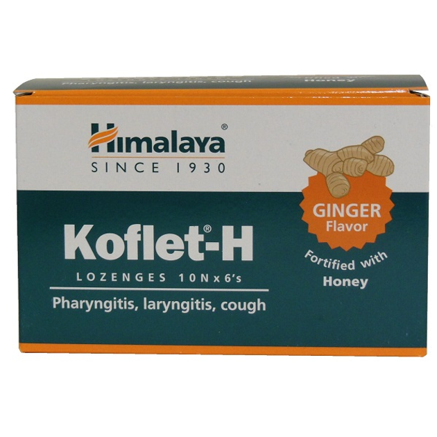 Протизастудний засіб Himalaya Koflet H 60 Lozenges Ginger - зображення 1