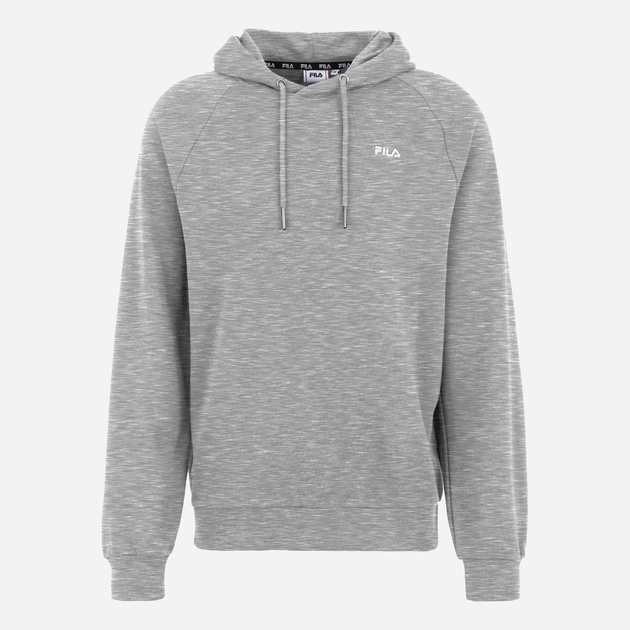 Bluza męska z kapturem elegancka Fila FAM0341-80000 XL Jasnoszary melanż (4064556396846) - obraz 4