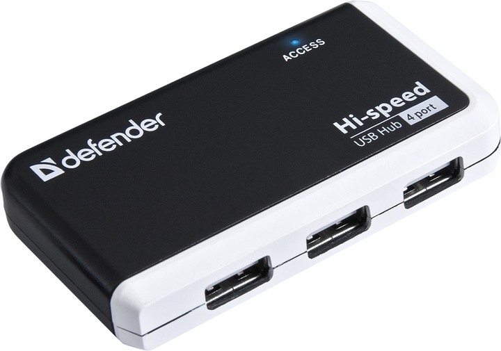 USB Hub Defender Quadro Infix USB2.0 4xUSB (4714033835046) - obraz 1