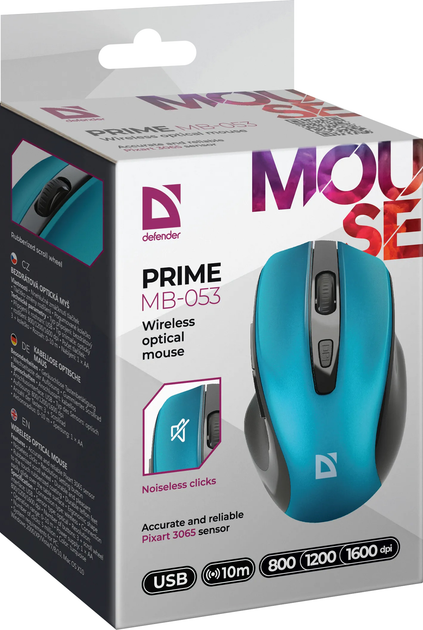 Миша Defender Prime MB-053 Wireless Turquoise (4745090821826) - зображення 7
